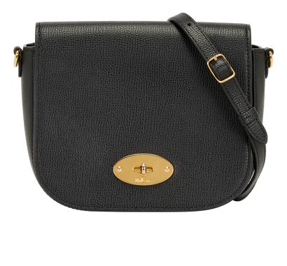Small Darley Satchel, &pound;350, Handbags, Black, Leather, Front view